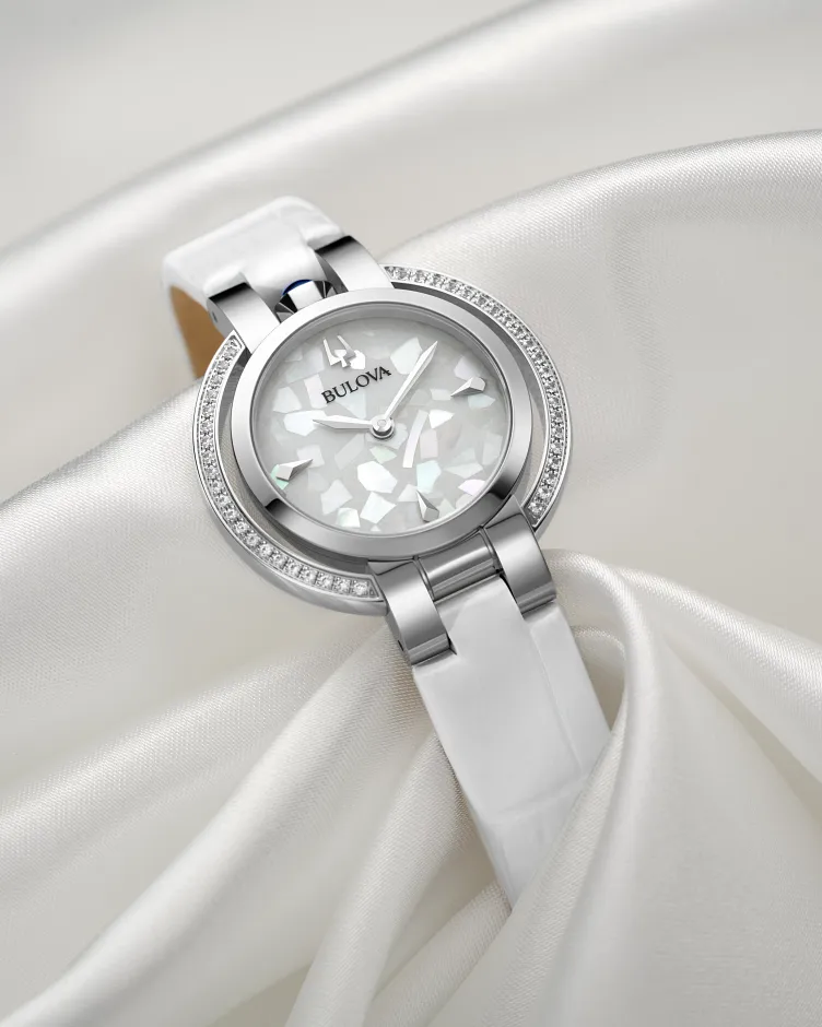 White Dial Leather Strap Rubaiyat Winter 96R254 | Bulova White Dial Leather Strap Rubaiyat Winter 96R254 | Bulova